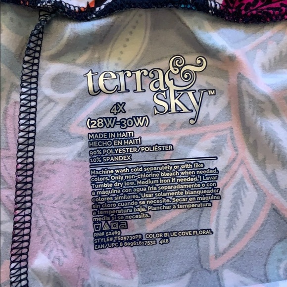 Terra & Sky Capri Leggings Size 4X (28W-30… - Picture 5 of 6